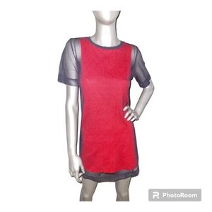 Topshop Red/Black Mini Dress